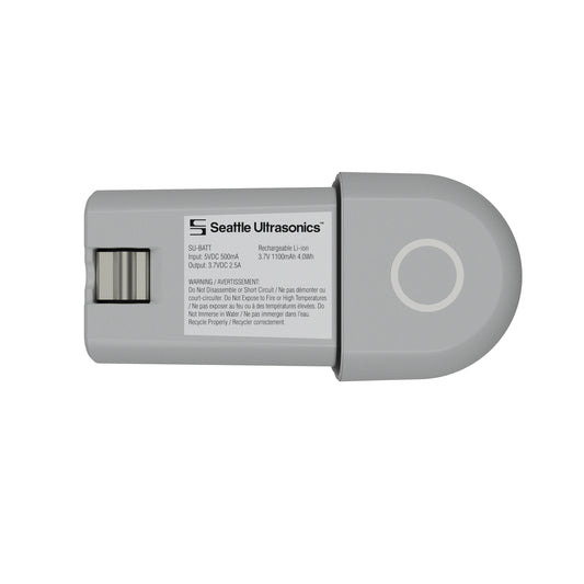 Seattle Ultrasonics battery pack on white background