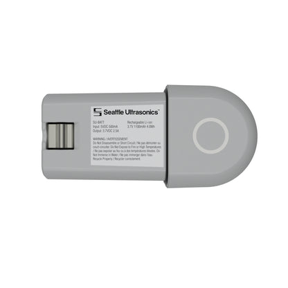 Seattle Ultrasonics knife battery on a white background